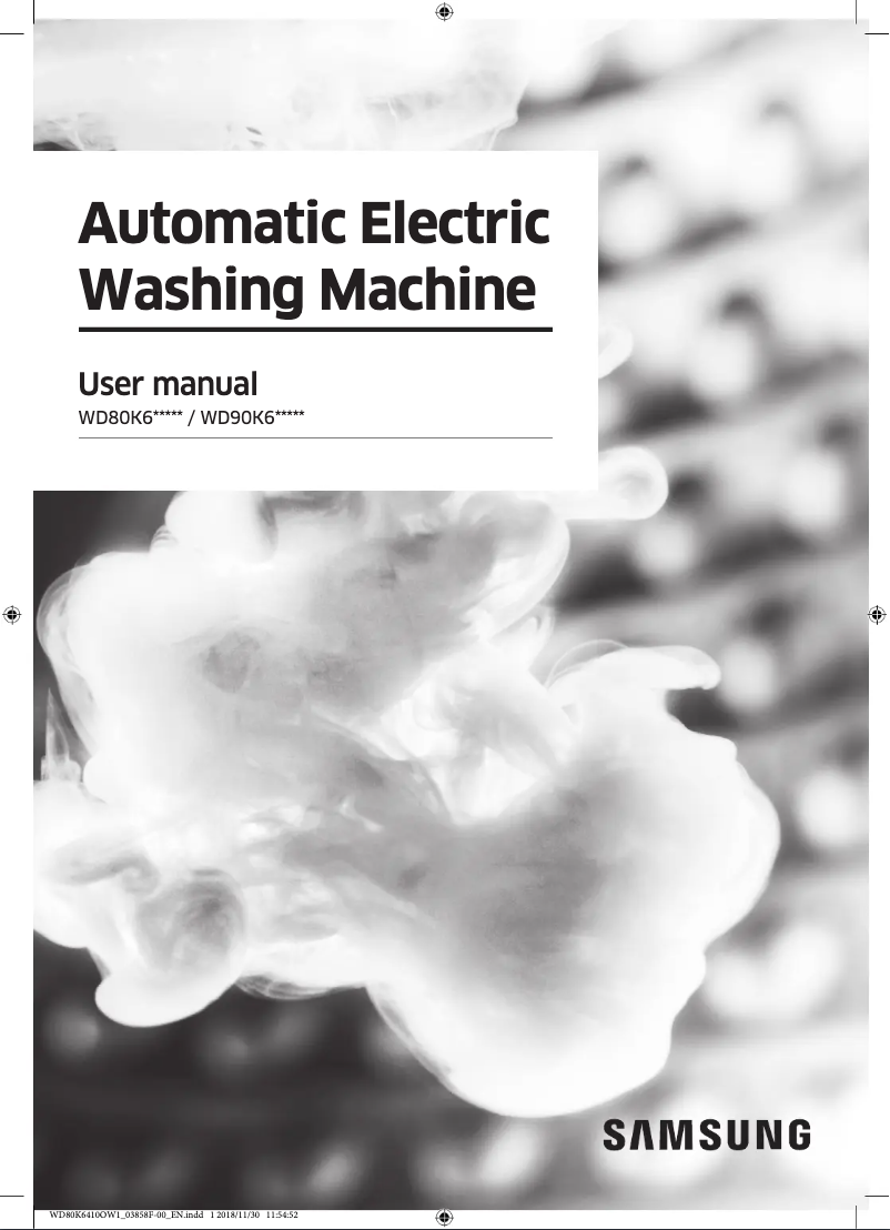 Página 1 del manual Manual de usuario Samsung WD90K6410OS