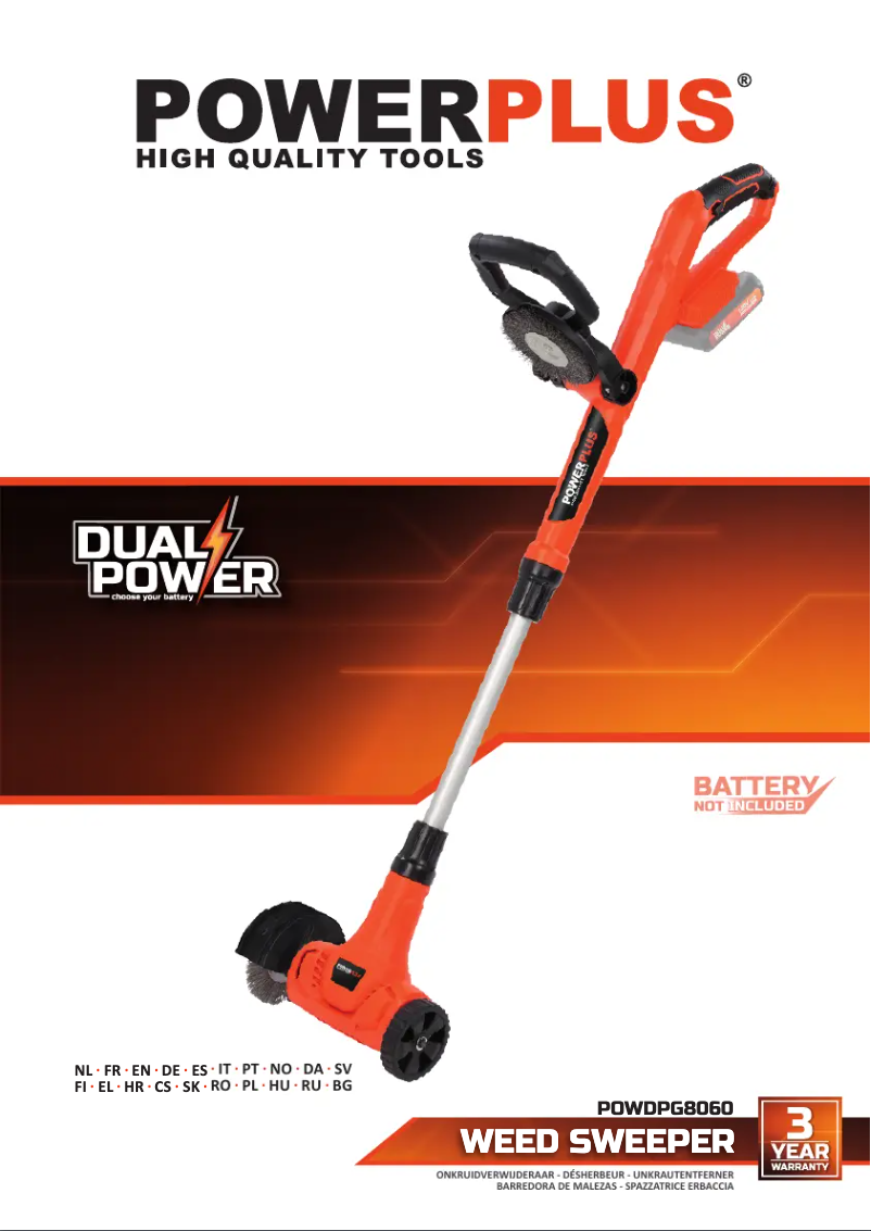 Page 1 de la notice Manuel utilisateur PowerPlus POWDPG8060