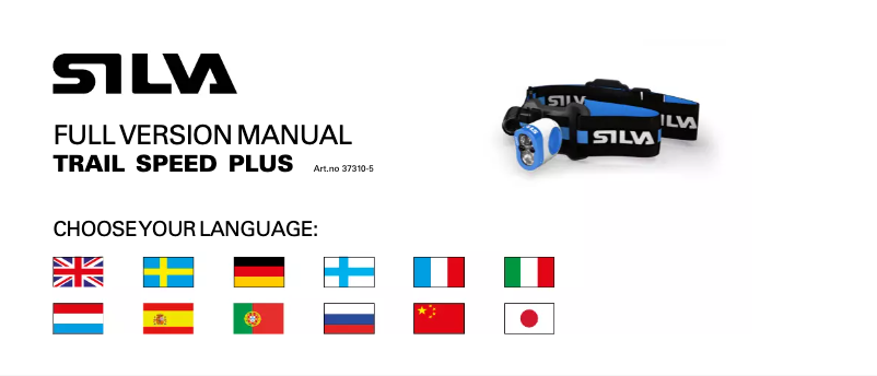 Page 1 de la notice Manuel utilisateur Silva Schneider Trail Speed Plus