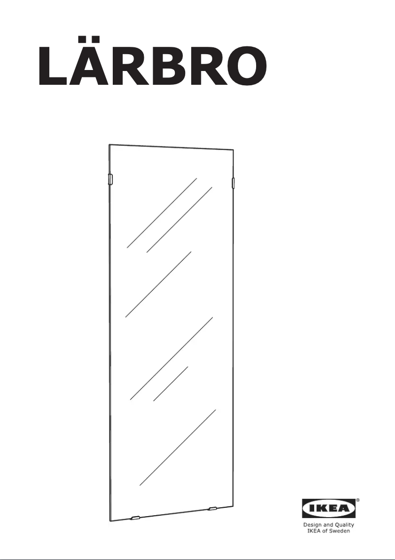 Page 1 de la notice Manuel utilisateur Ikea LÄRBRO