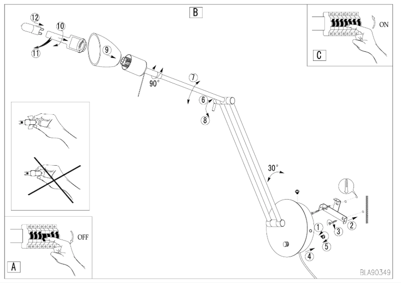 Page 1 de la notice Manuel utilisateur Eglo Falko