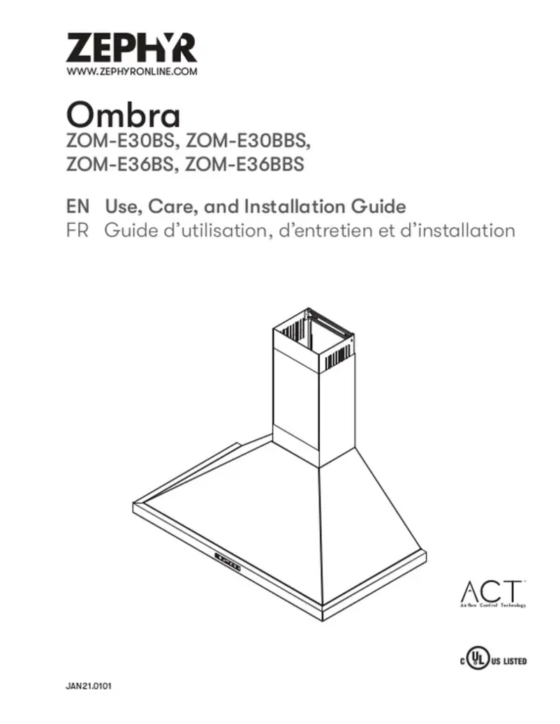 Página 1 del manual Manual de usuario Zephyr Ombra ZOM-E36BS
