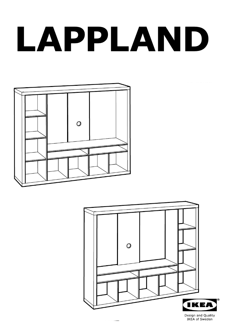 Page 1 de la notice Mode d'emploi Ikea LAPPLAND
