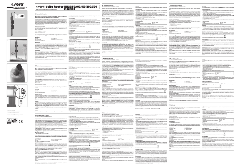 Page 1 de la notice Manuel utilisateur sera delta heater E-series DH200