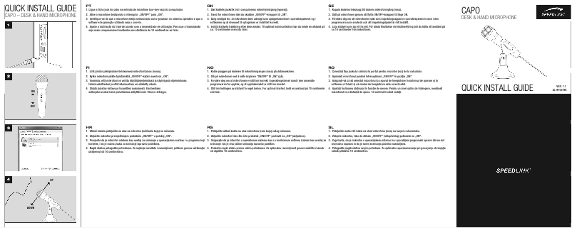 Page 1 of the manual User Manual Speed-Link Capo SL-8703-BK
