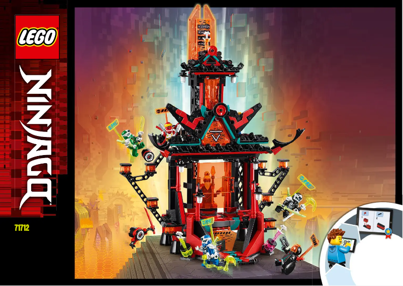 Page 1 de la notice Manuel utilisateur Lego Ninjago 71712