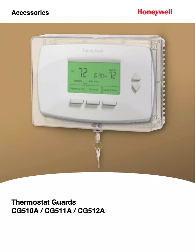 Page 1 de la notice Manuel utilisateur Honeywell CG510A1019/N