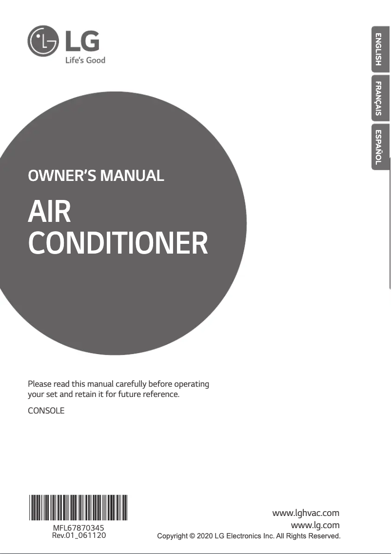 Page 1 de la notice Guide d'installation LG LQN090HV4