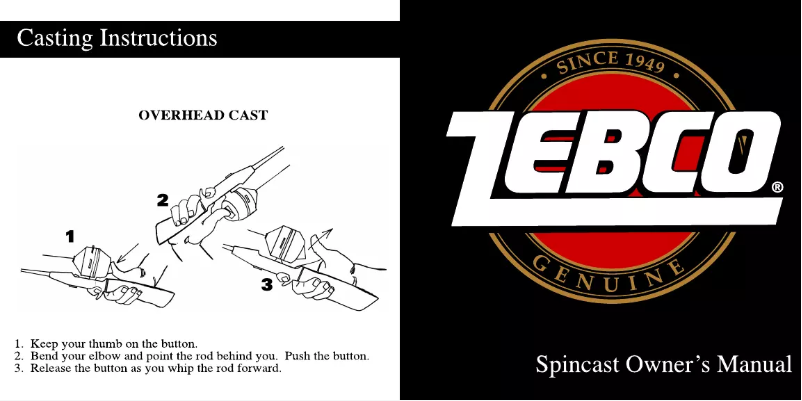 Page 1 de la notice Manuel utilisateur Zebco 808 Salt Water