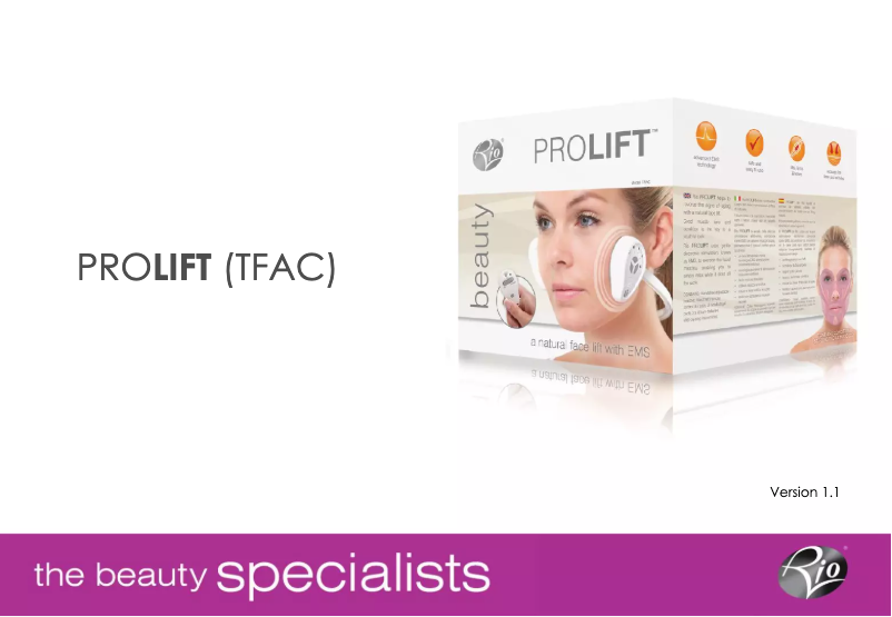 Page 1 de la notice Manuel utilisateur Rio TFAC