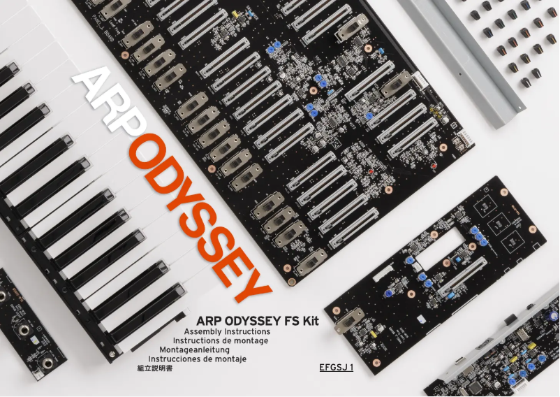Page 1 de la notice Instructions / montage Korg ARP ODYSSEY FS