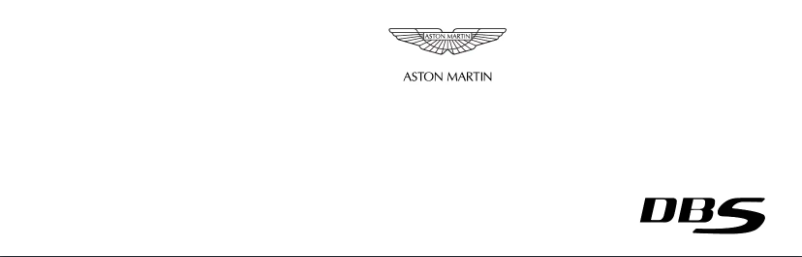 Page 1 de la notice Manuel utilisateur Aston Martin DBS (2012)