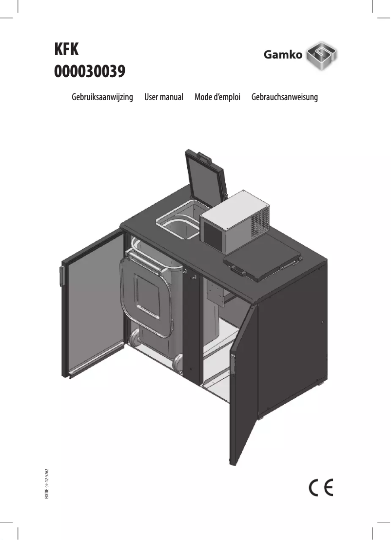 Page 1 de la notice Manuel utilisateur Gamko KFK/2CS