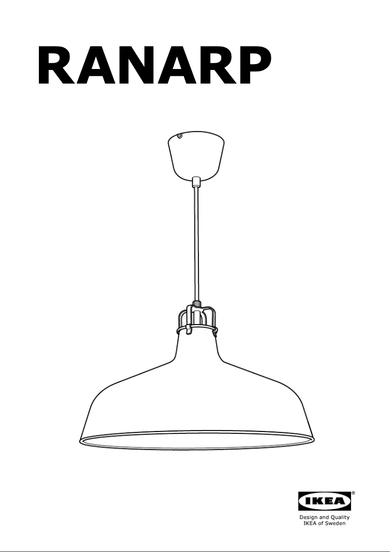 Page 1 de la notice Mode d'emploi Ikea RANARP