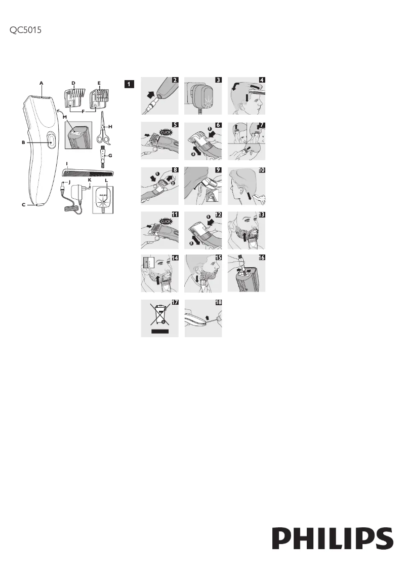 Page 1 de la notice Manuel utilisateur Philips Series 1000 QC5015