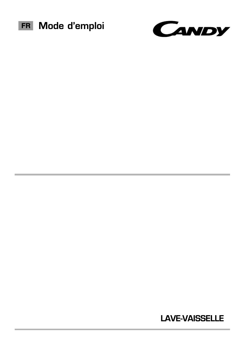 Page 1 of the manual User Manual Candy CDI 2LS36-47/T