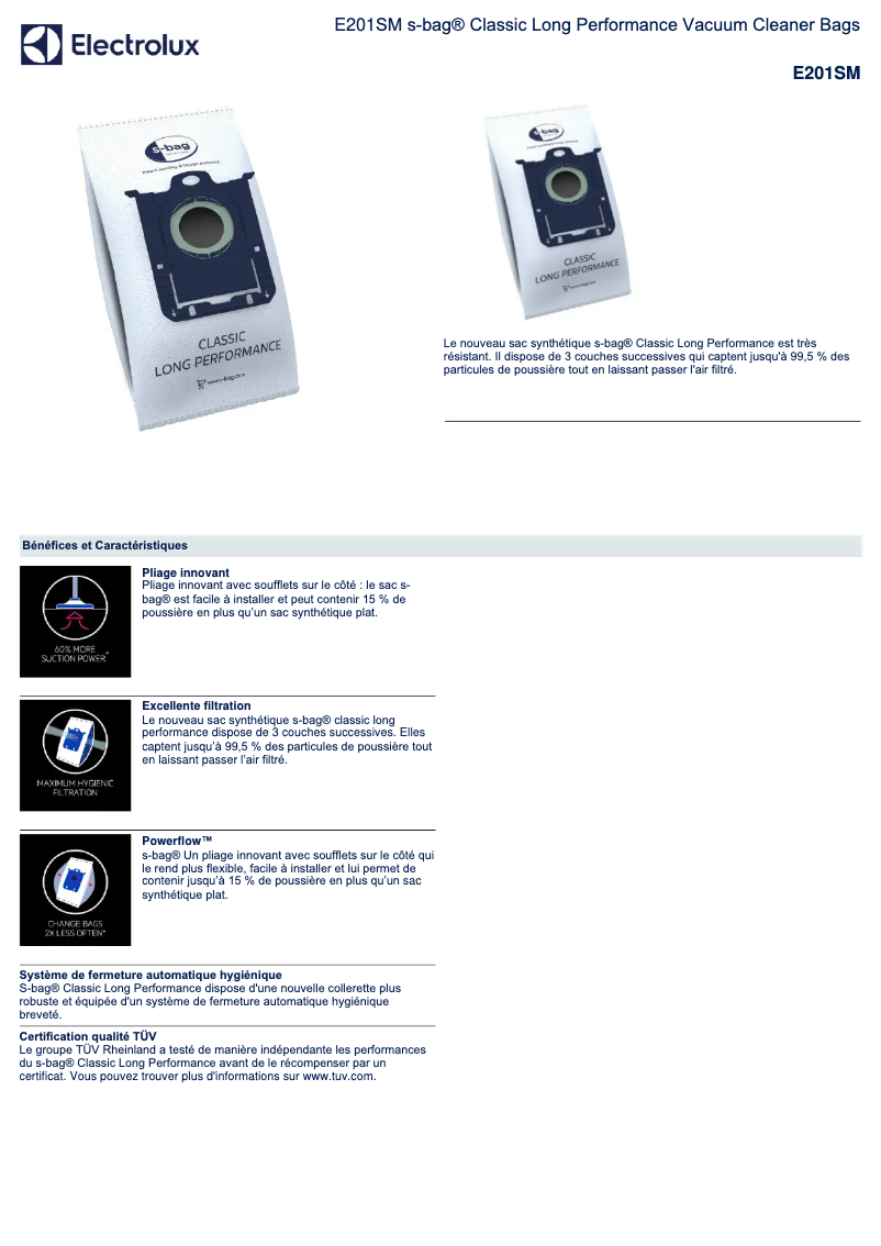 Página 1 del manual Manual de usuario Electrolux E201SM