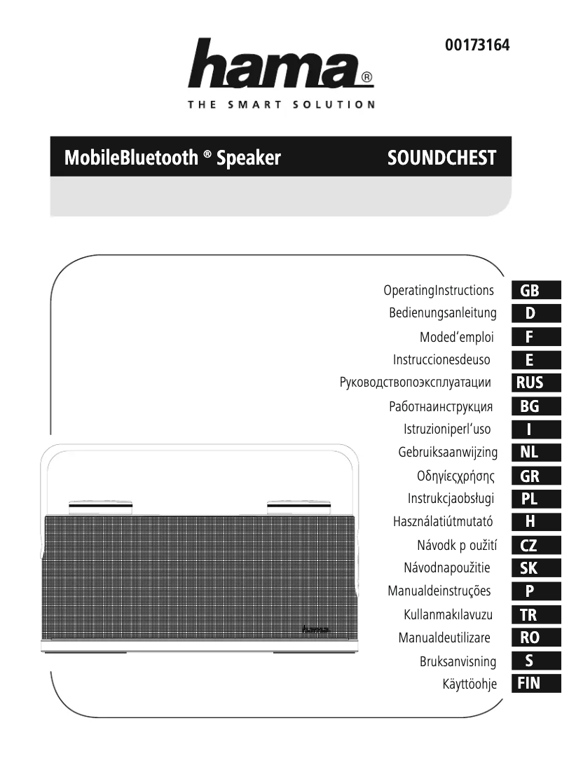 Page 1 of the manual User Manual Hama Soundchest
