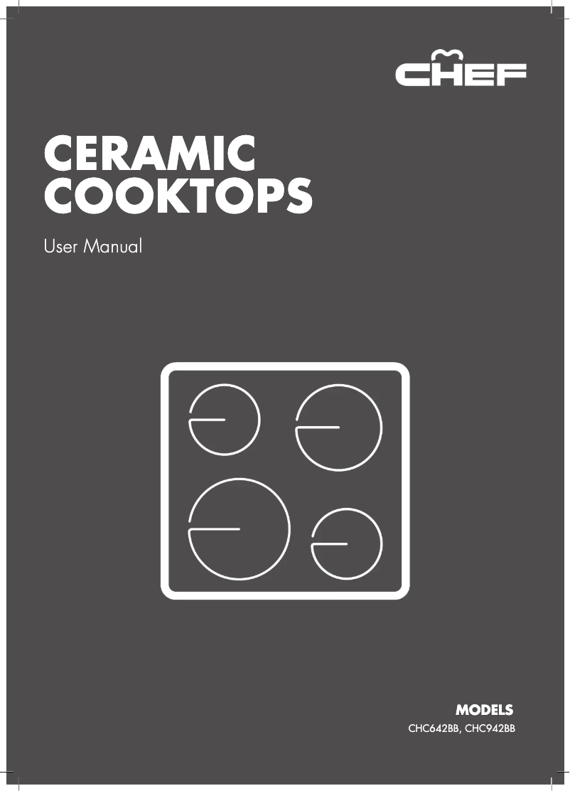 Page 1 de la notice Manuel utilisateur Chef CHC942BB