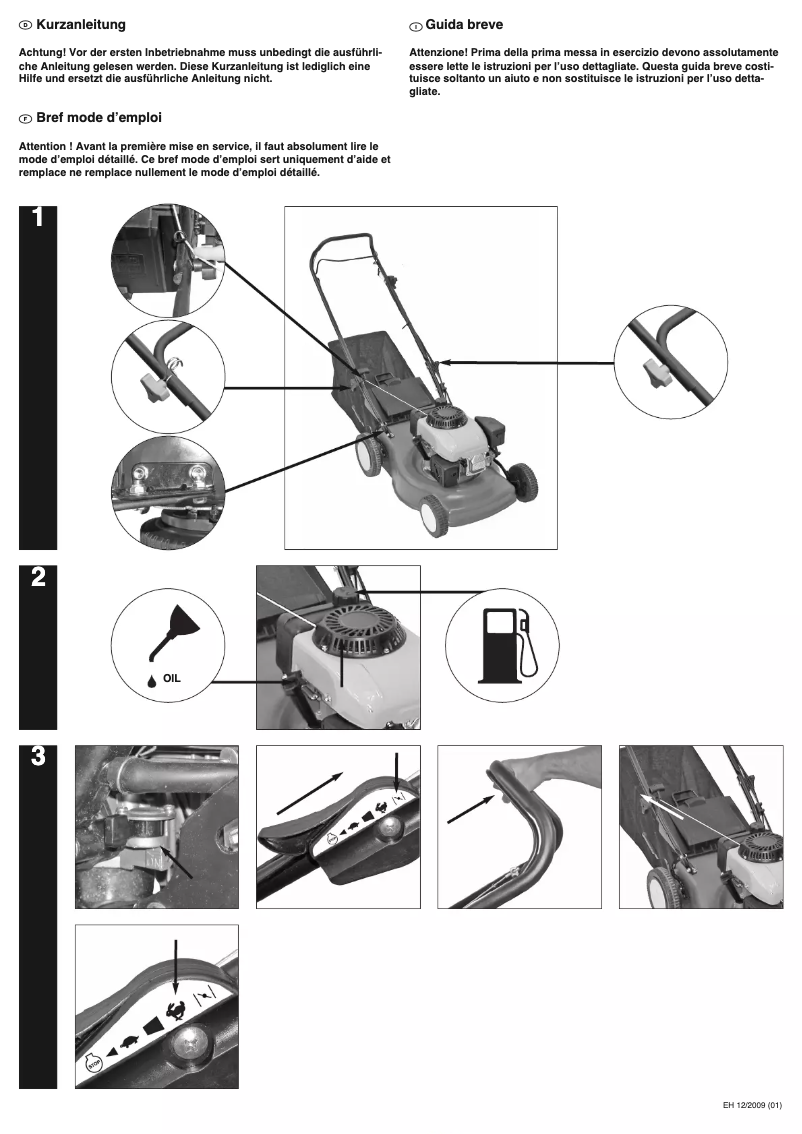 Page 1 de la notice Manuel utilisateur Giardino BRM 46/3.75