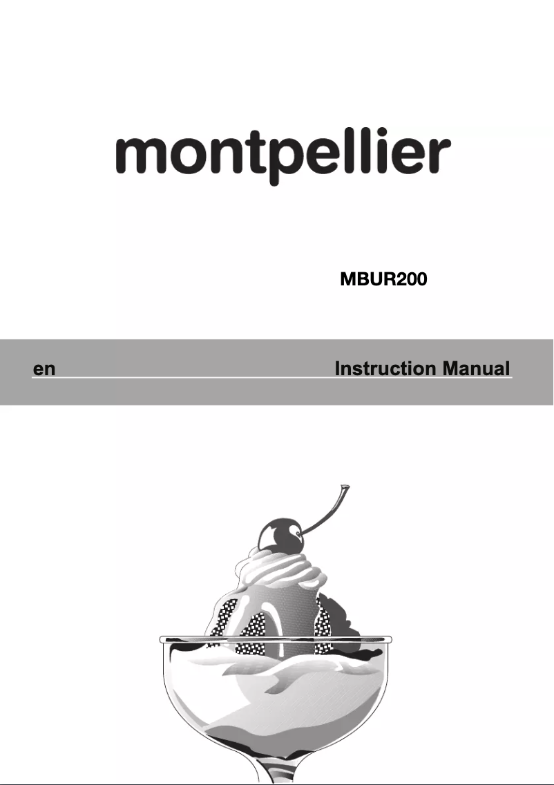 Página 1 del manual Manual de usuario Montpellier MBUR200