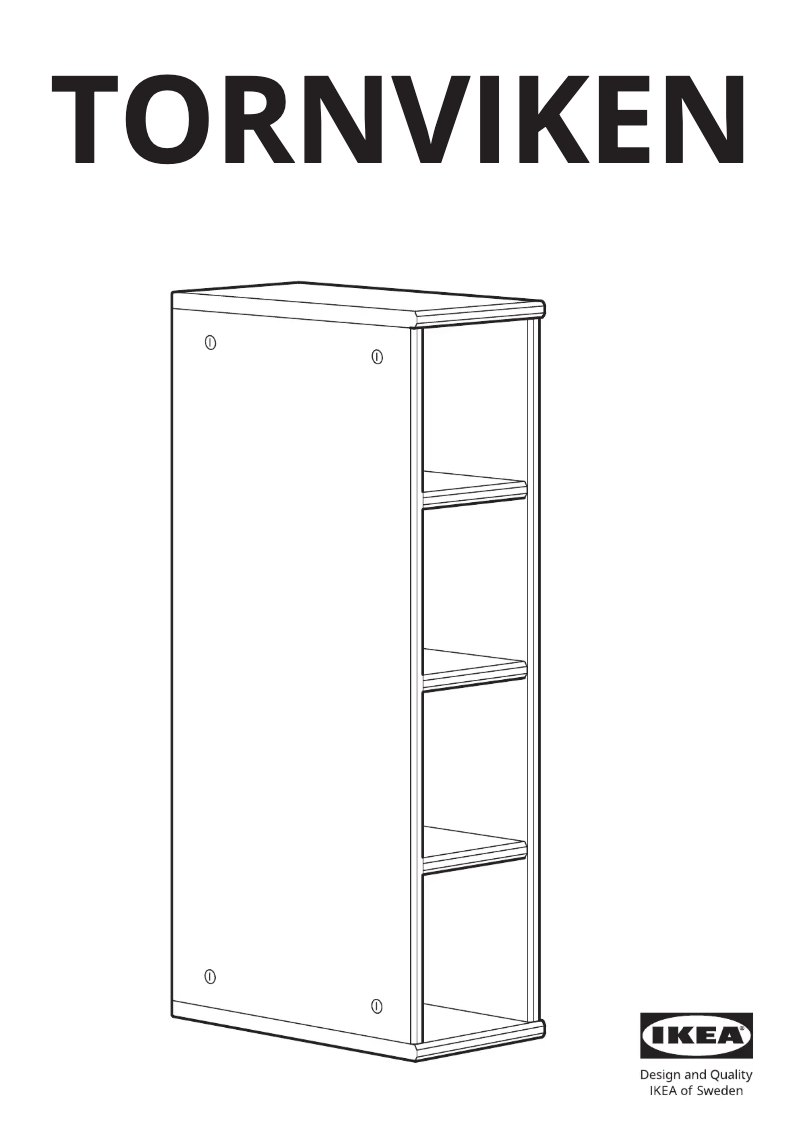 Page 1 de la notice Manuel utilisateur Ikea TORNVIKEN 203.589.94