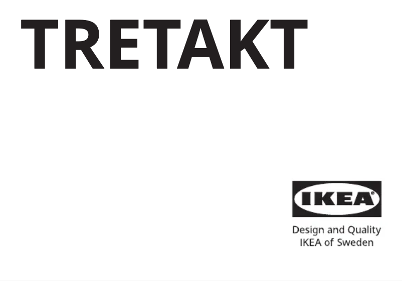 Page 1 de la notice Manuel utilisateur Ikea TRETAKT 805.565.14