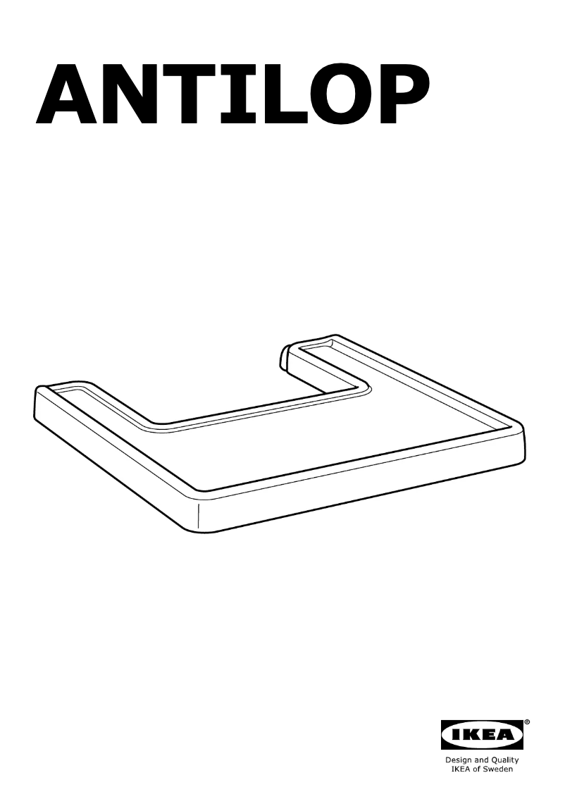 Page 1 de la notice Instructions / montage Ikea ANTILOP