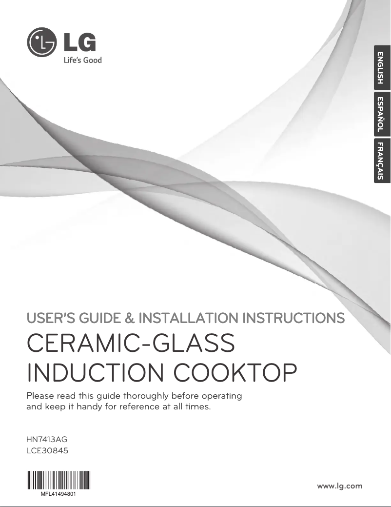 Page 1 de la notice Manuel utilisateur LG LCE30845