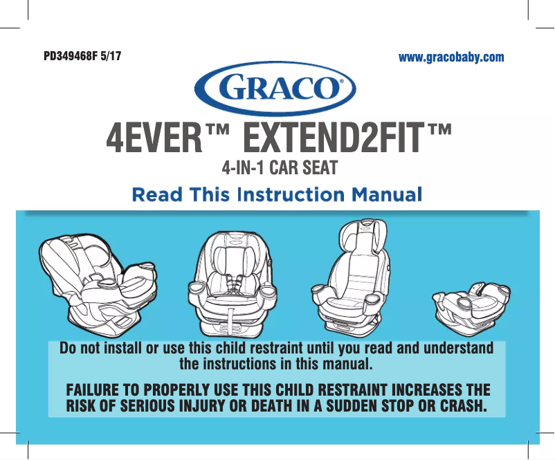 Página 1 del manual Manual de usuario Graco 4Ever Extend2Fit