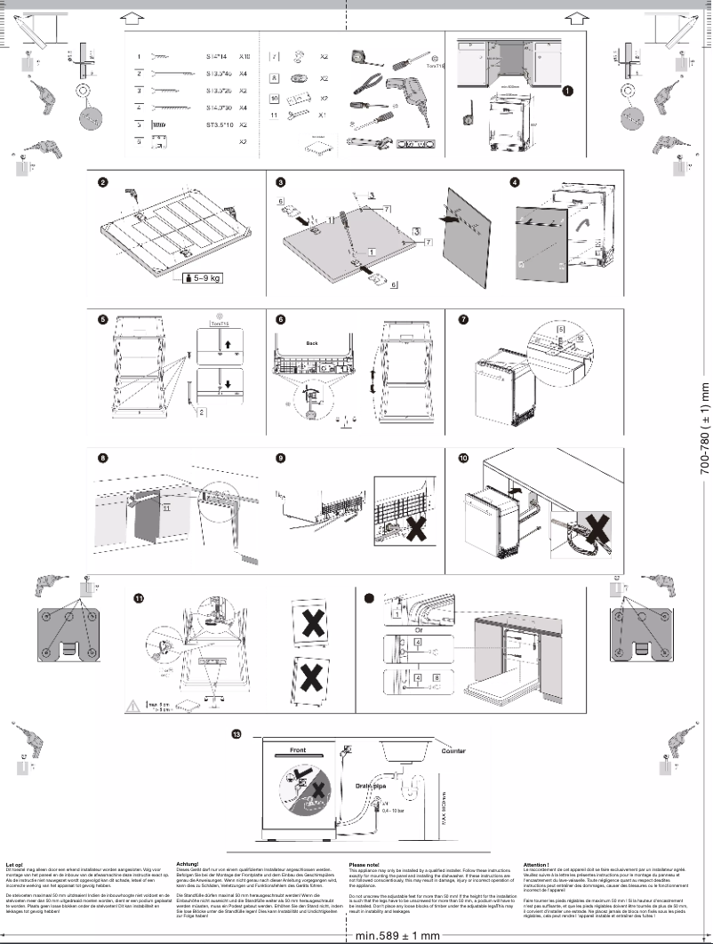 Page 1 de la notice Guide d'installation Etna VW744HM