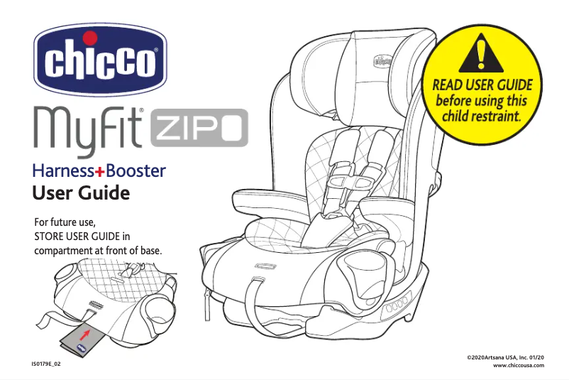 Page 1 de la notice Manuel utilisateur Chicco MyFit Zip