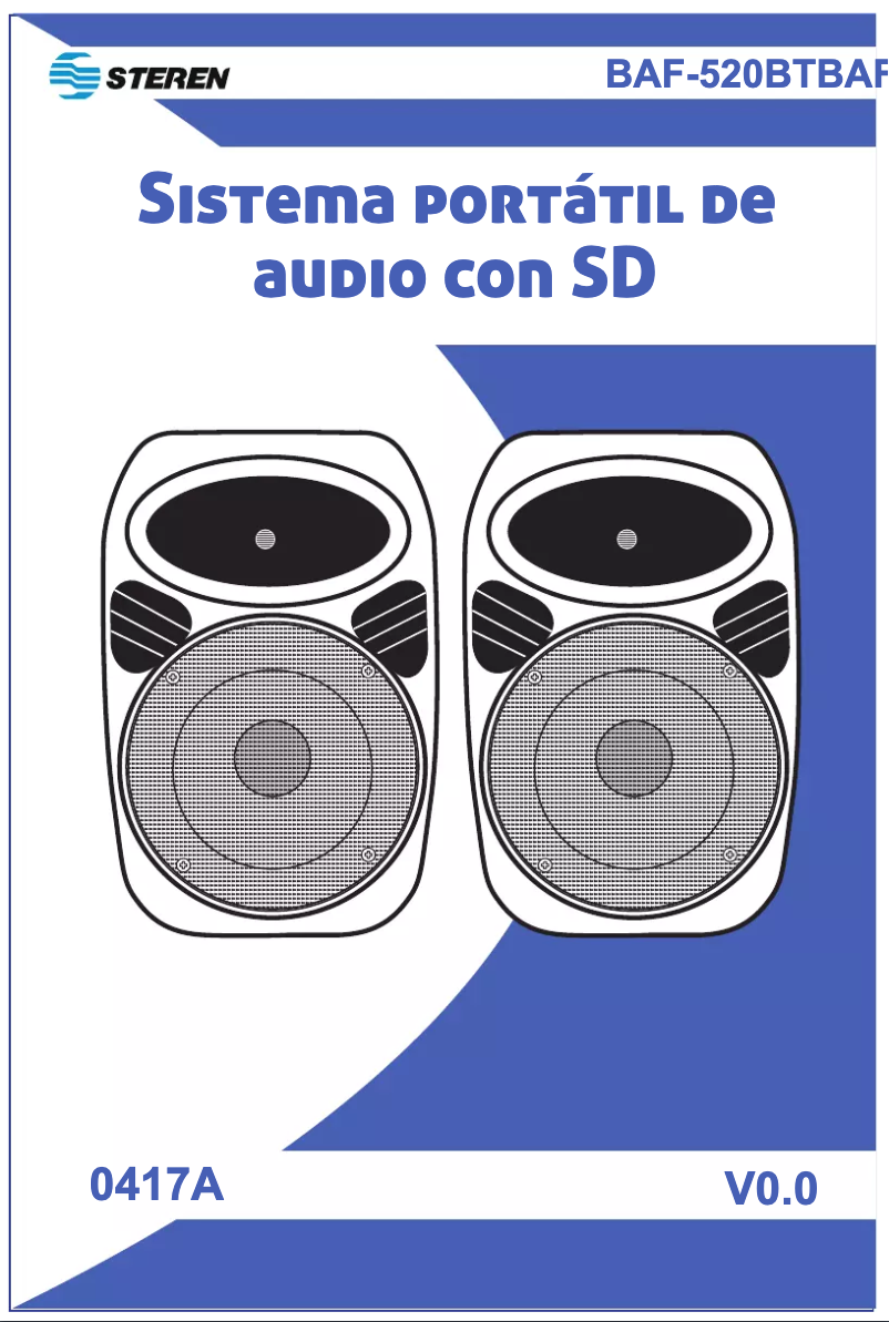 Page 1 de la notice Manuel utilisateur Steren BAF-520BT