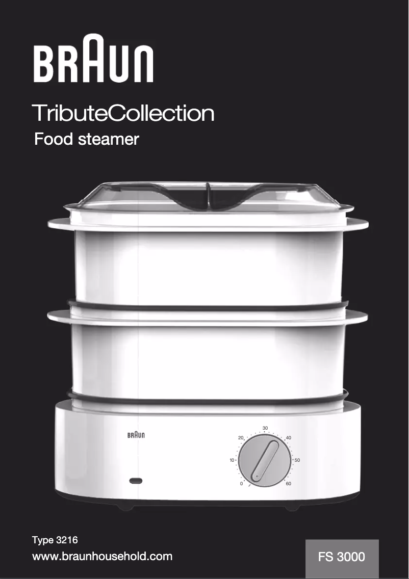 Page 1 de la notice Manuel utilisateur Braun TributeCollection FS 3000
