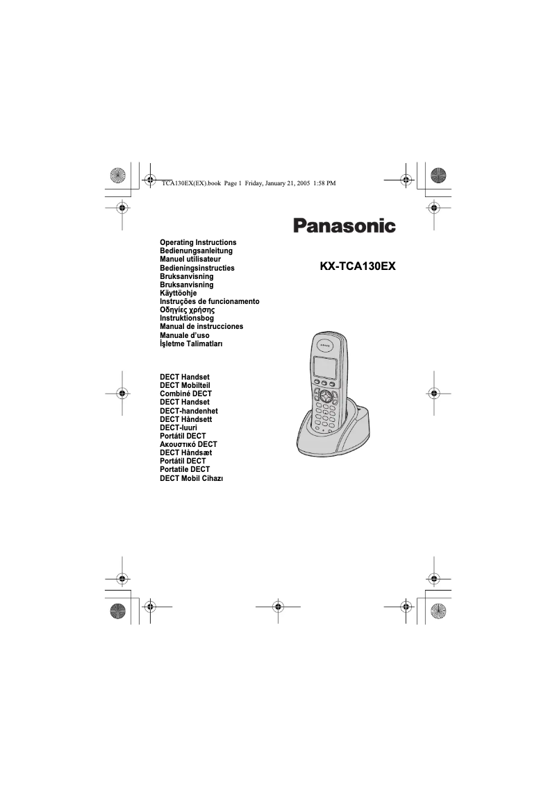 Página 1 del manual Manual de usuario Panasonic KX-TCA130