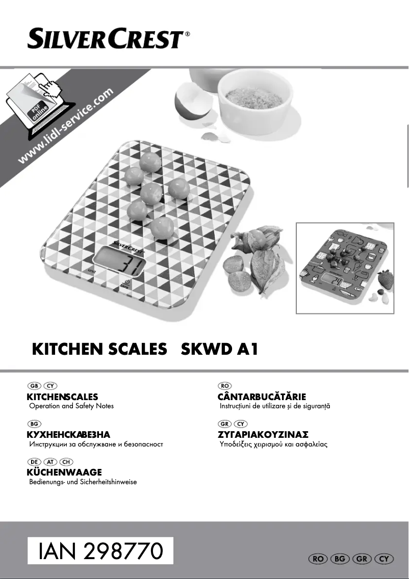 Page 1 de la notice Manuel utilisateur SilverCrest SKWD A1