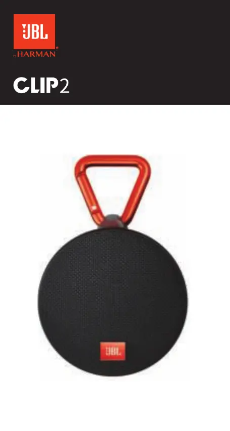 Page 1 de la notice Manuel utilisateur JBL Clip 2