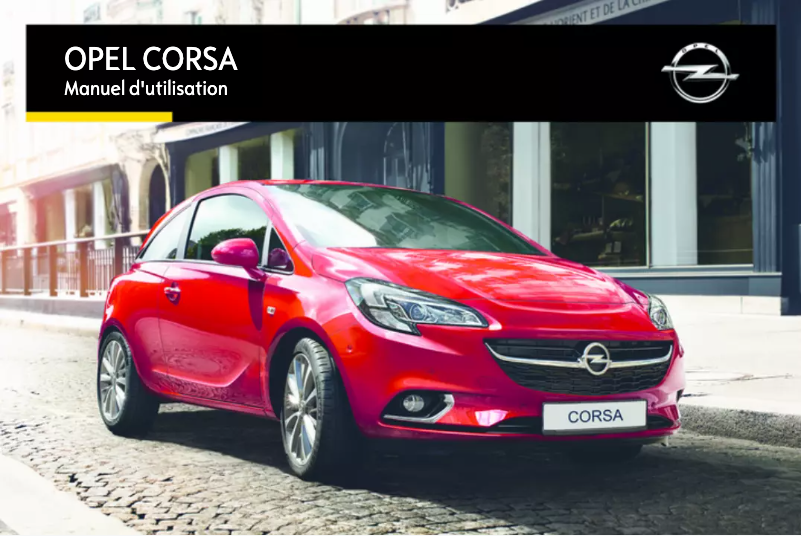 Page 1 of the manual User Manual Opel Corsa (2015)