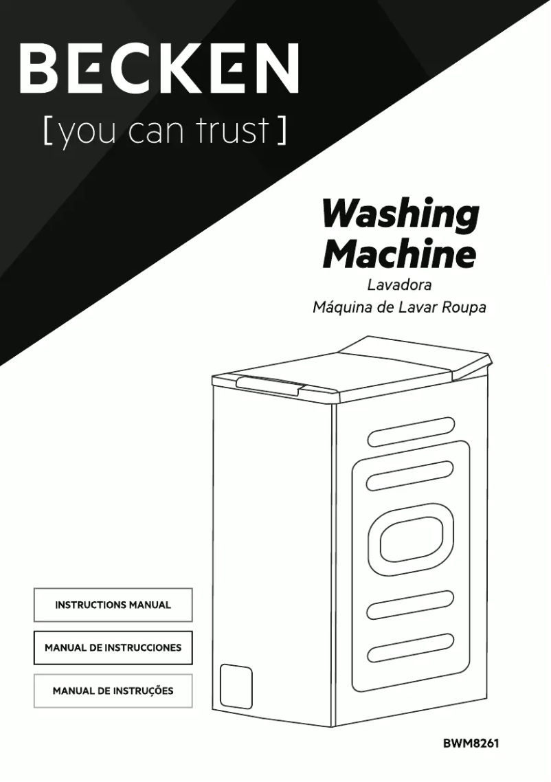 Page 1 de la notice Manuel utilisateur Becken BWM8261