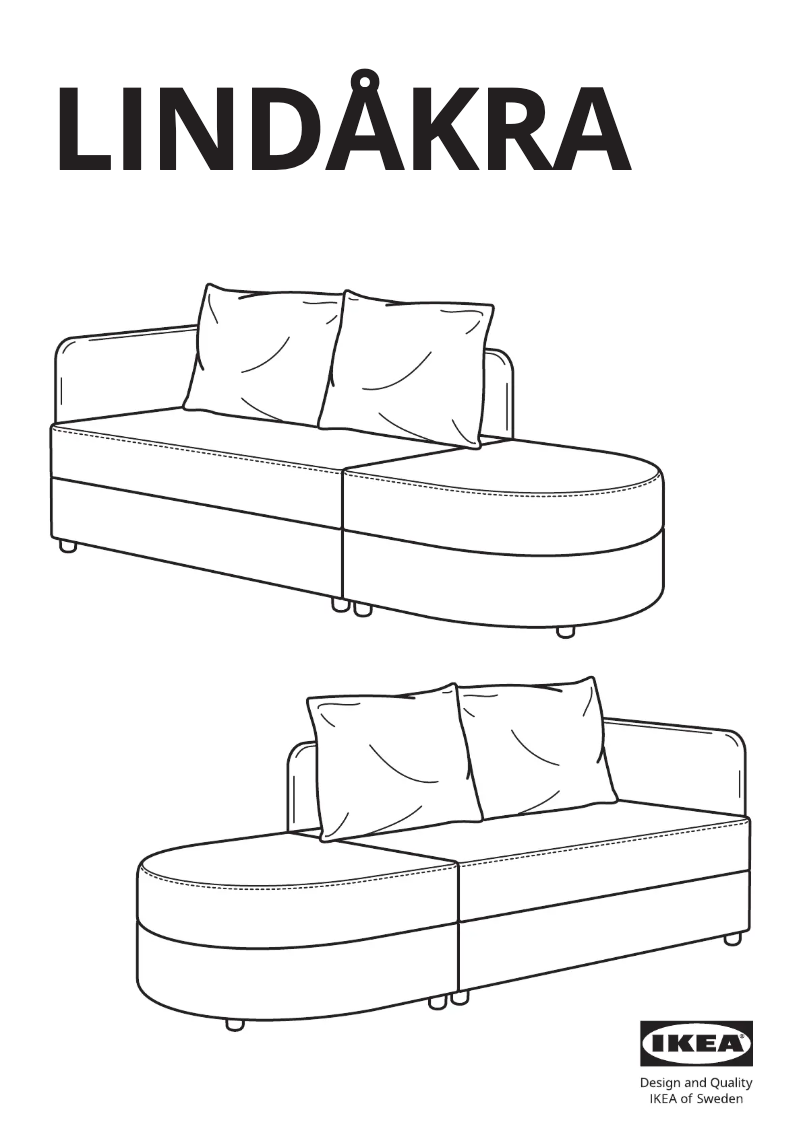Page 1 de la notice Manuel utilisateur Ikea LINDÅKRA 205.826.10