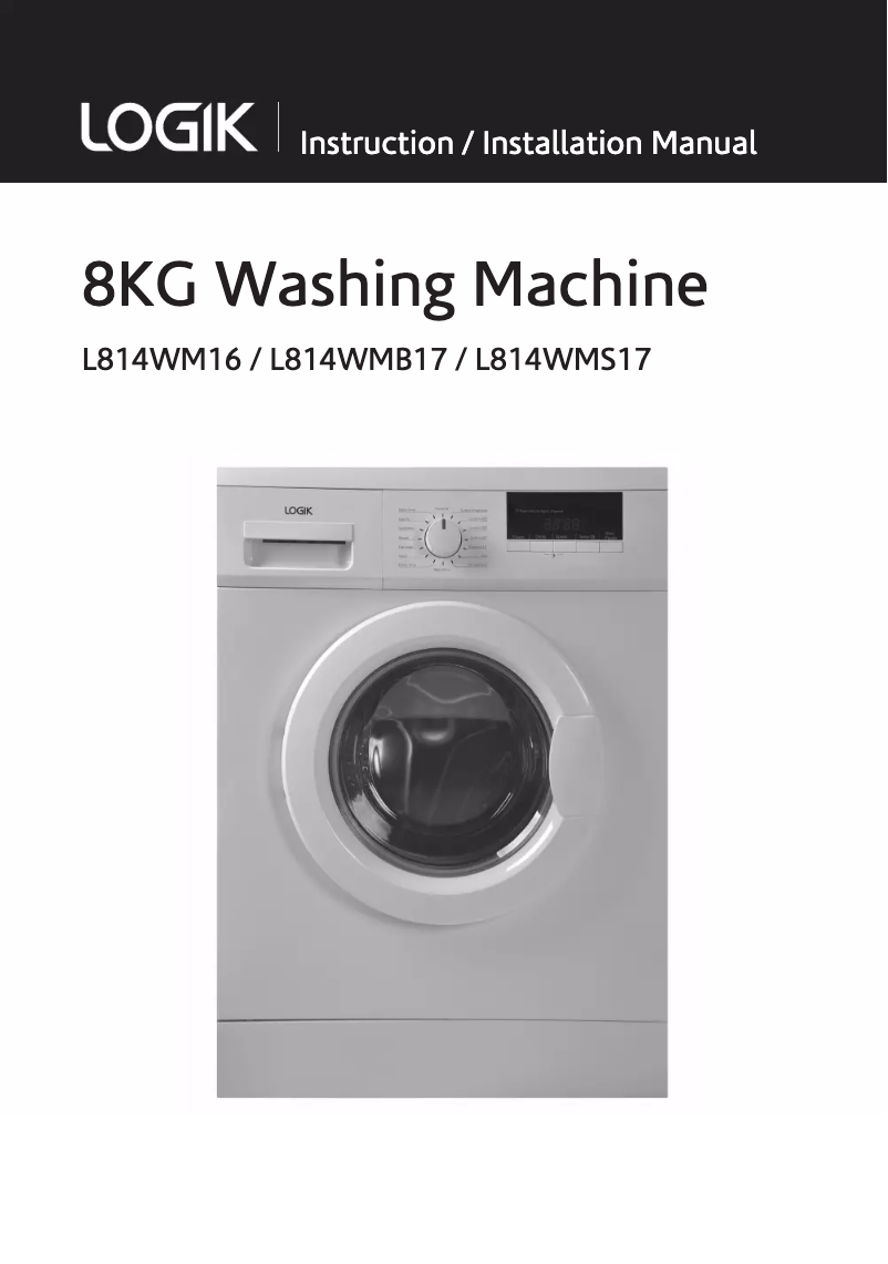 Página 1 del manual Manual de usuario Logik L814WMB17