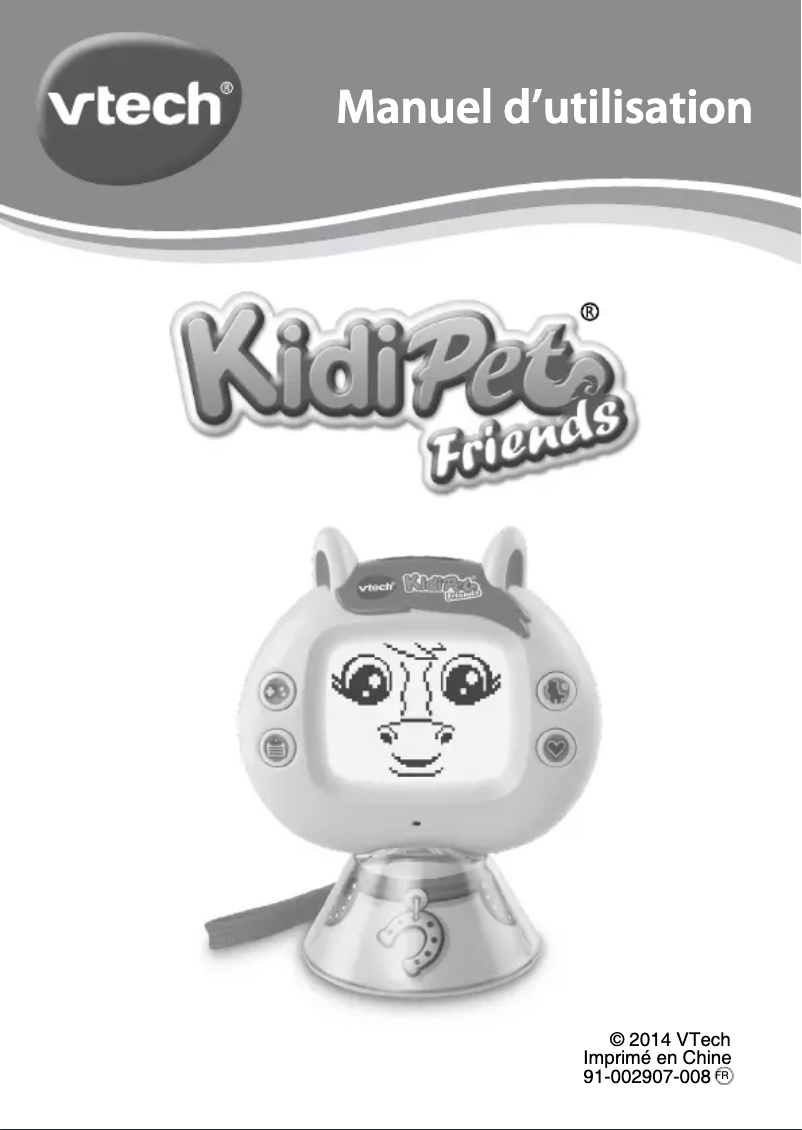 Page 1 of the manual User Manual Vtech KidiPet Friend Poney Shetland