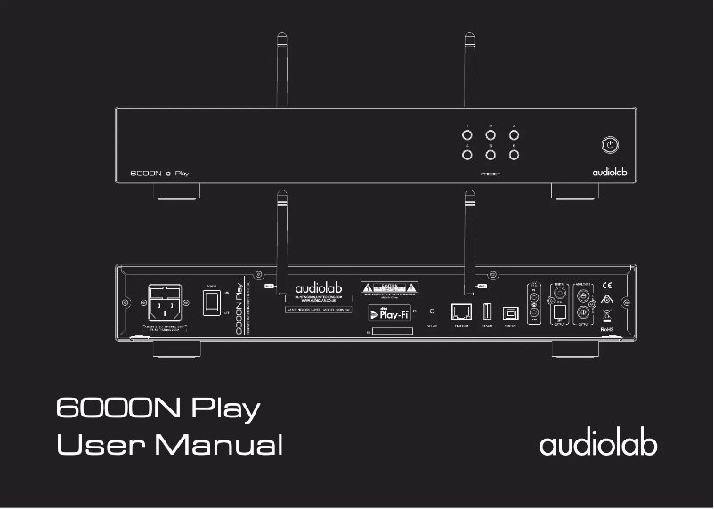 Page 1 de la notice Manuel utilisateur Audiolab 6000N Play