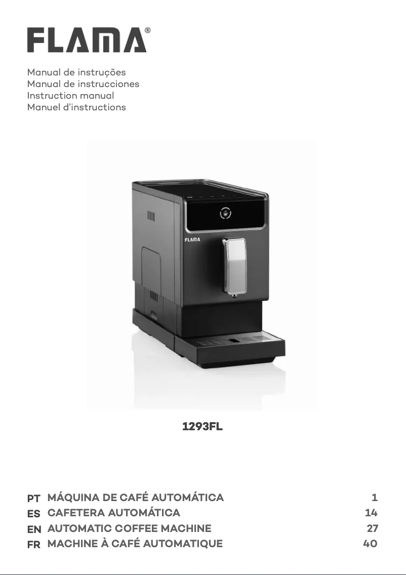 Page 1 de la notice Manuel utilisateur Flama 1293FL