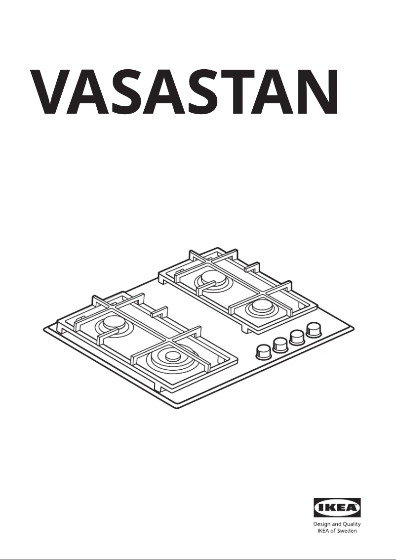 Page 1 de la notice Manuel utilisateur Ikea VASASTAN 705.234.49