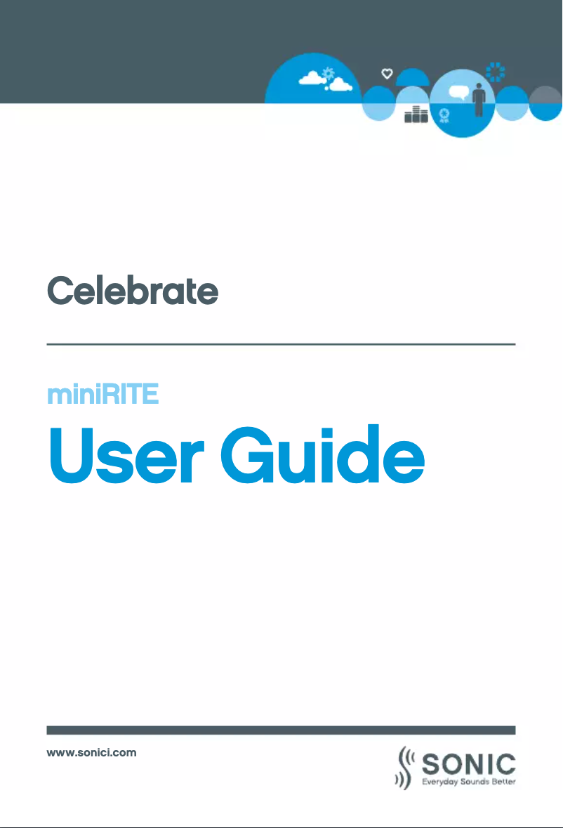 Page 1 of the manual User Manual Sonic CL100 MNR Celebrate