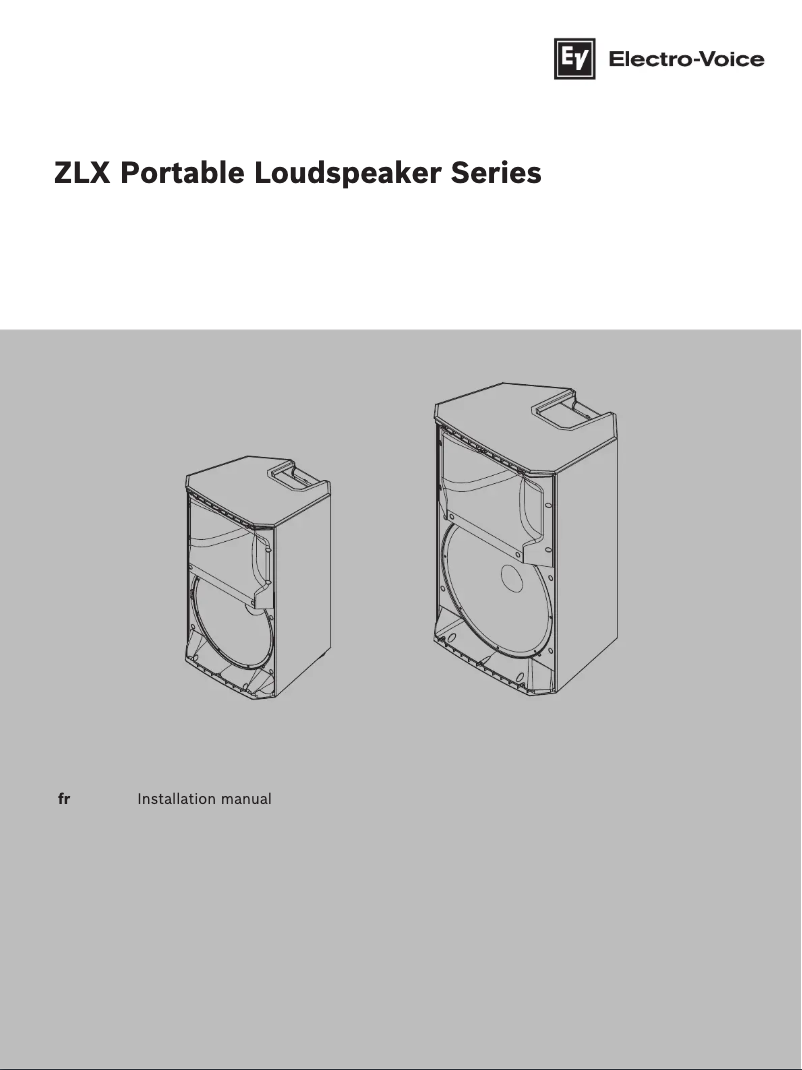 Page 1 de la notice Manuel utilisateur Electro-Voice ZLX‑15P‑G2