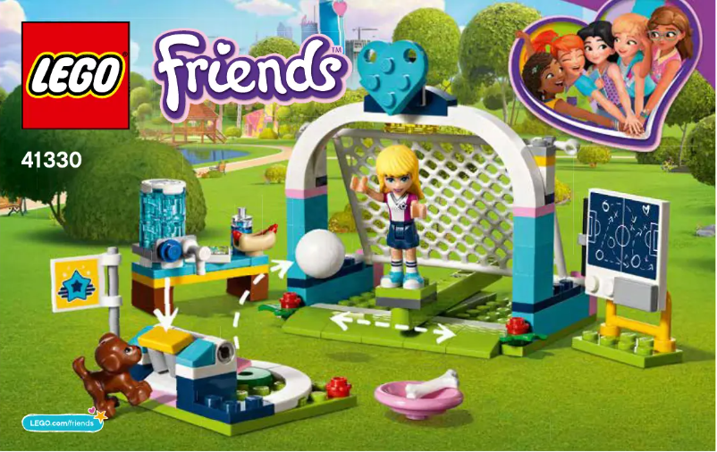 Page 1 de la notice Consignes visuelles Lego Friends 41330