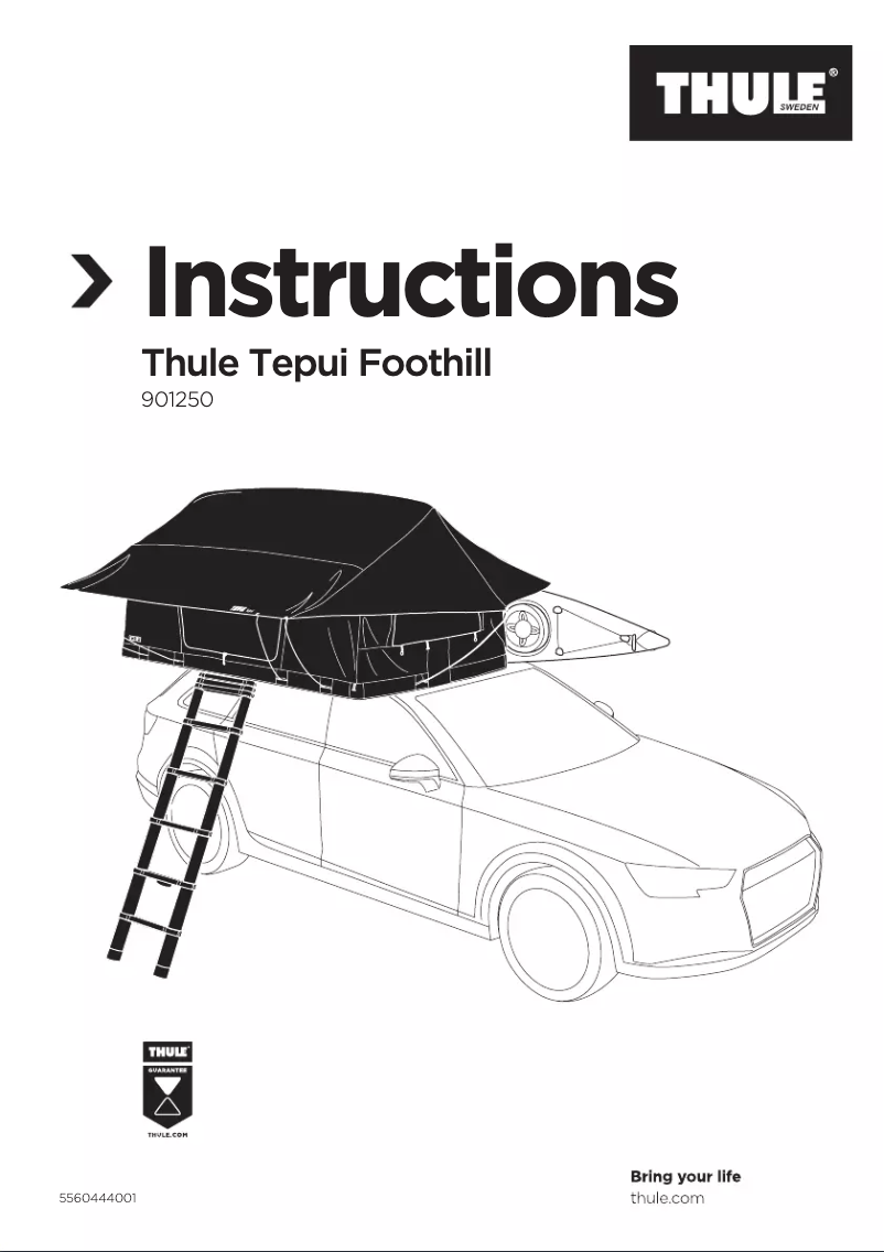 Page 1 de la notice Manuel utilisateur Thule Tepui Foothill