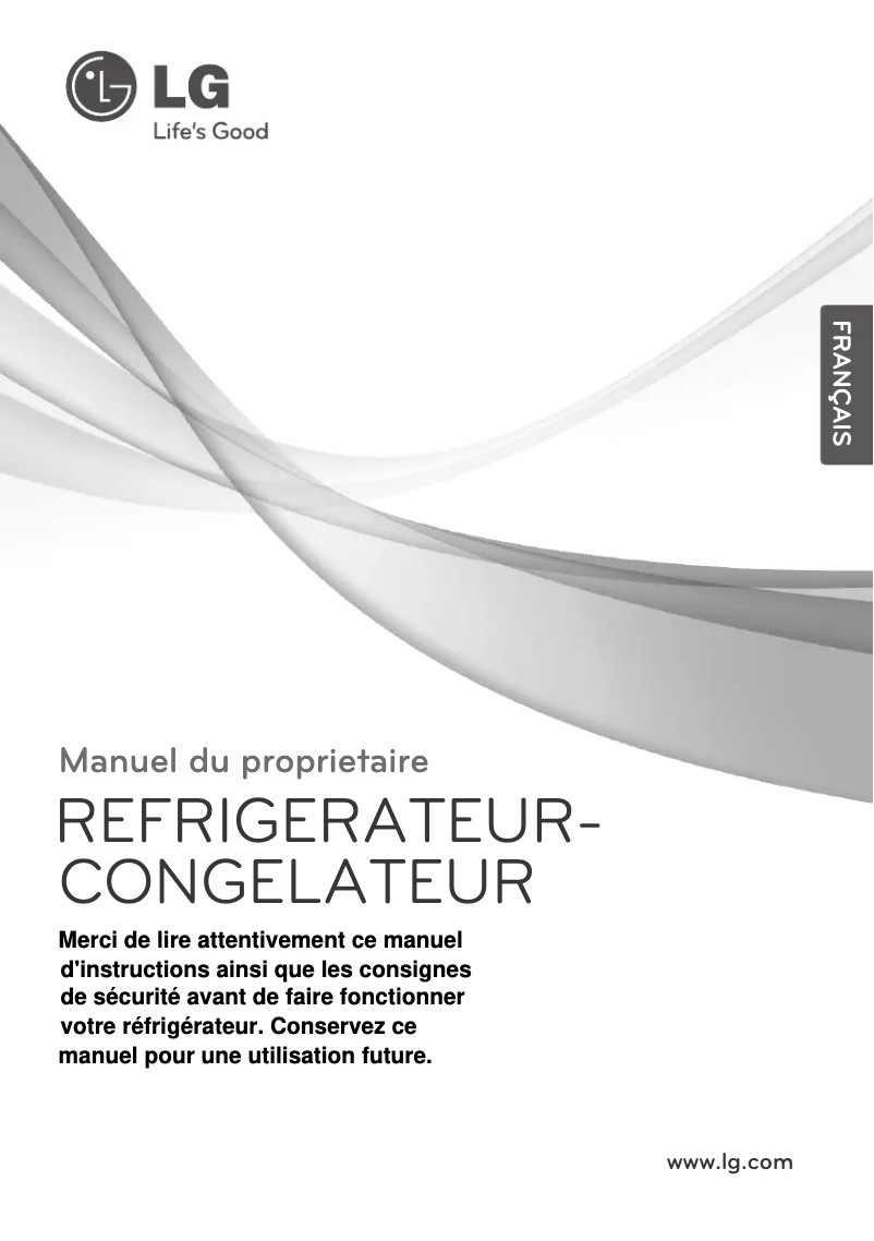 Page 1 de la notice Manuel utilisateur LG GN-S502GSRH